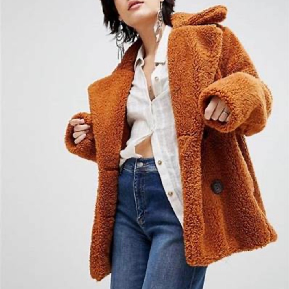 Free People teddy pea coat